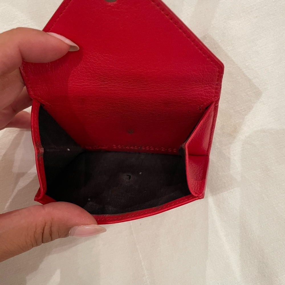 Balenciaga Paper Mini Wallet in Red - Picture 3 of 5